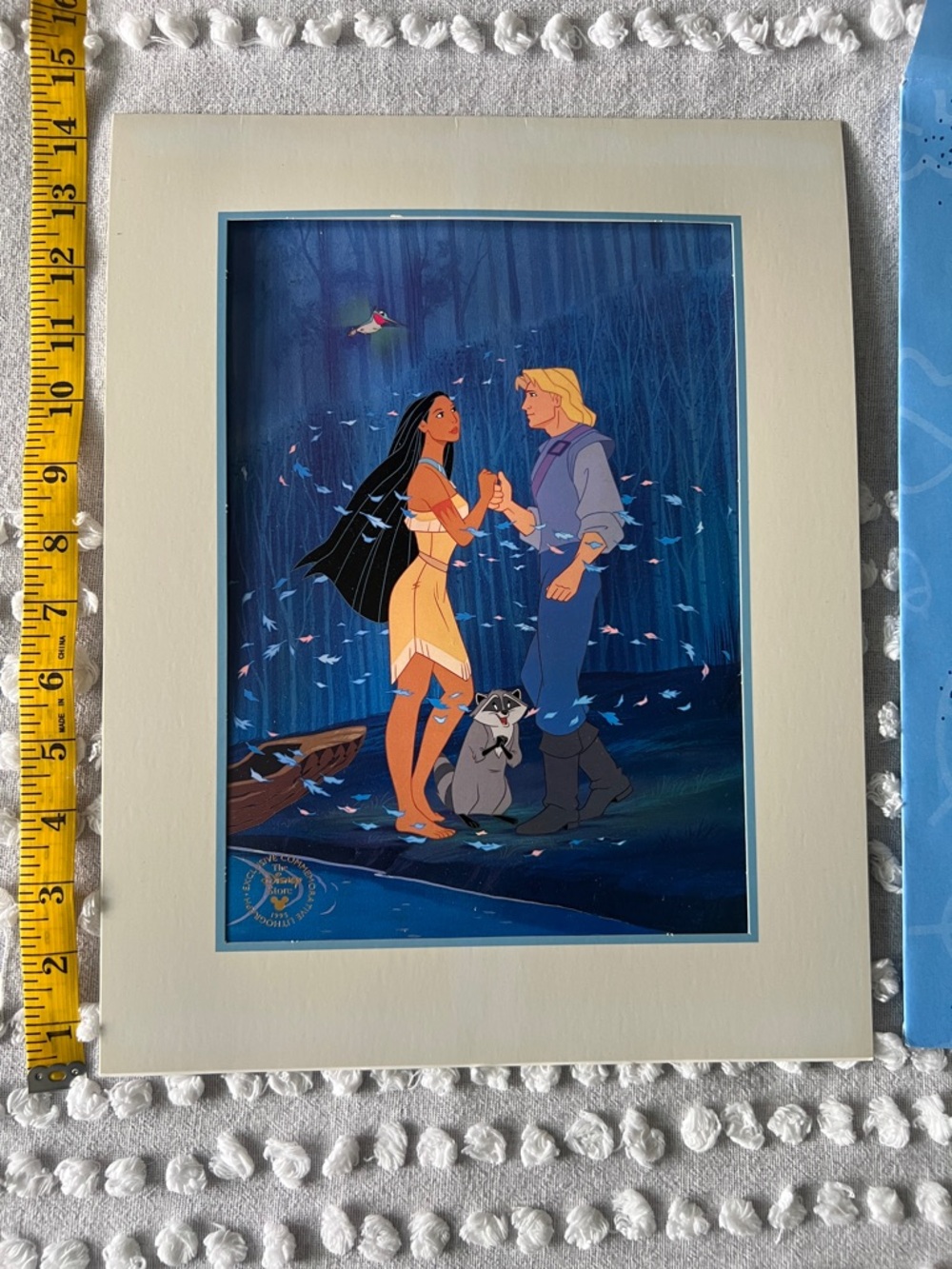 Pocahontas & John Smith 1995 Collectible Lithograph